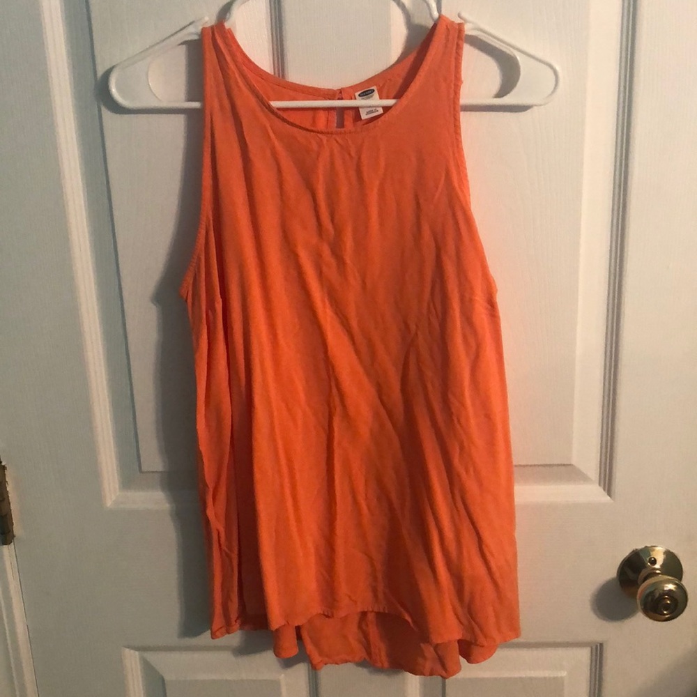 Old Navy neon orange tank top